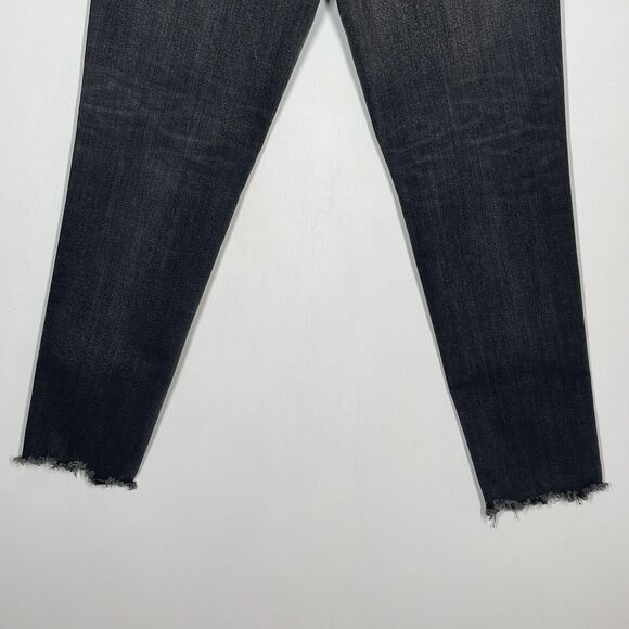 Moussy Vintage Ankle Fray Jeans Women's Size 30 Westcliffe Skinny Light Black - Picture 6 of 9